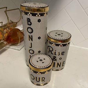 Anthropologie canister set - excellent condition